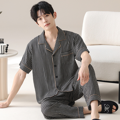 【官方正品】男士睡衣夏季纯棉
