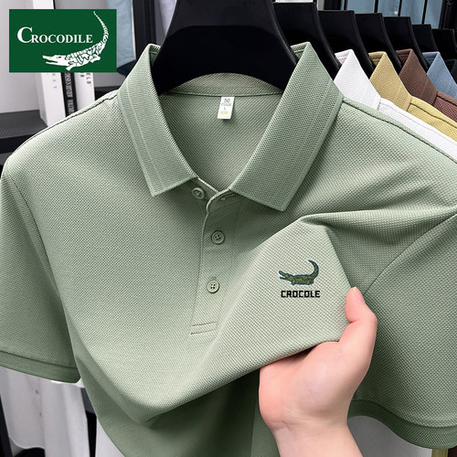 鳄鱼恤夏季新款polo衫男士棉t恤