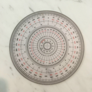 现货秒发 日本制珠宝刻面宝石手绘利器 全圆仪 360度量角器