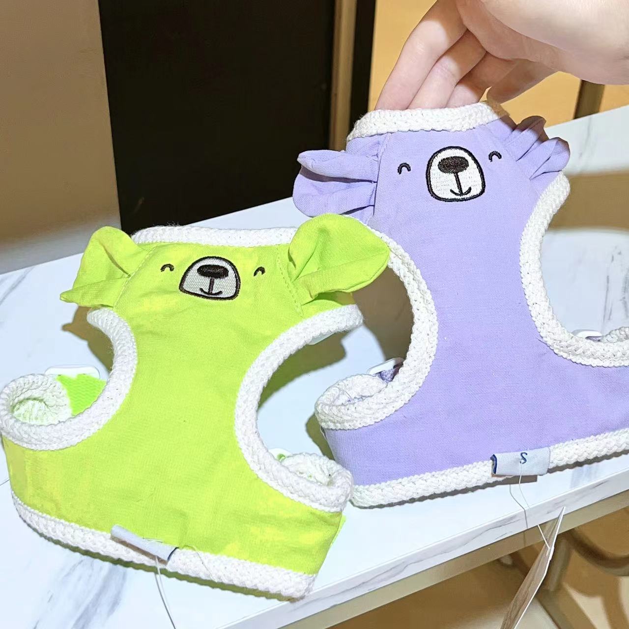 宠物猫咪狗狗胸背牵引绳遛狗绳子防挣脱比熊泰迪小型幼犬外出狗绳