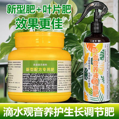滴水观音专用肥料绿植物营养液旺长旺盛发芽爆盆茂密长新叶面肥料