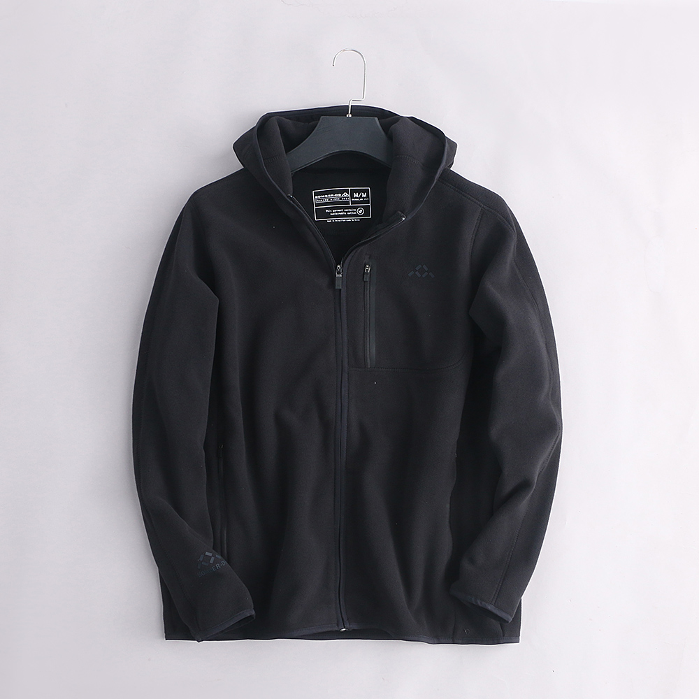 POLERTEC保暖透气连帽抓绒外套