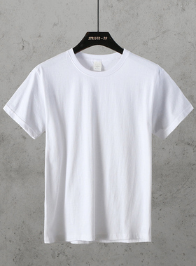 易网优选品质男装 孟加拉产外贸订单纯棉基础款圆领百搭短袖T恤
