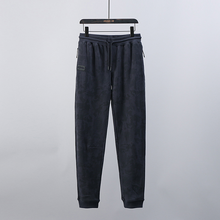 系带纯棉毛圈迷彩运动裤定制款