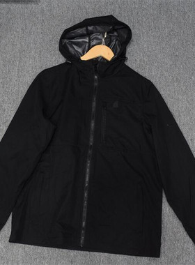 MIX家 欧美系  男装防水涂层拉链风衣外套 黑色 深灰