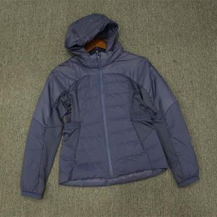 MIX家 欧美系 女装运动休闲修身有帽白鸭绒羽绒服 蓝粉黑白4色