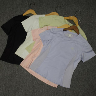 MIX家  欧美系 背后网纱运动休闲速干短袖 多色