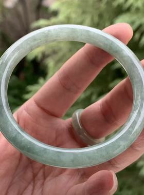 缅甸天然A货翡翠手镯军绿色美人条手镯7.6/7.8/57.2mm一物一证