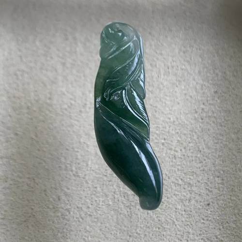 缅甸翡翠百变神狐美好爱情挂件