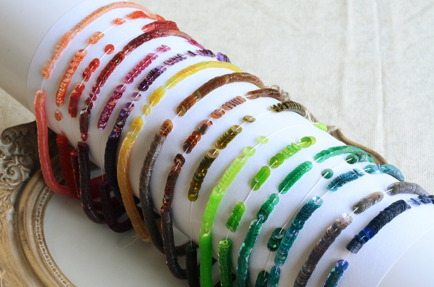 法国透明炫彩刺绣辅料亮片