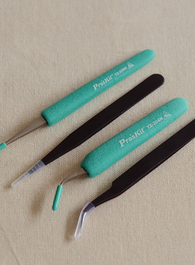 Prokits 造花软套防烫镊子布花烫花器配套造型工具（弯钩/尖头)