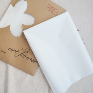 已上浆 Art 缎布烫花器DIY布料高端绢花材料 真丝电力纺 flower