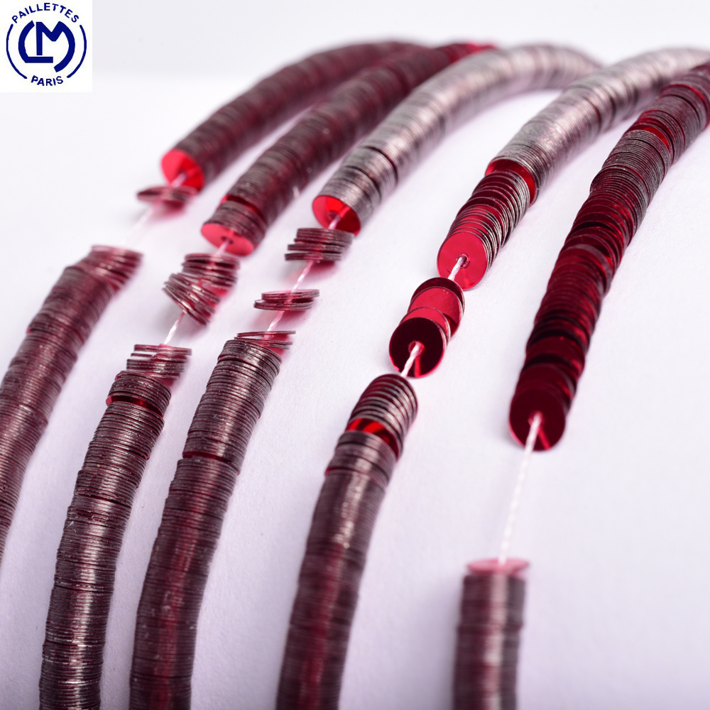 镜面法国红色金属刺绣辅料亮片