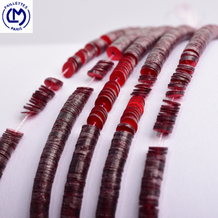 磨砂系列 法国进口LM腥红磨砂炫彩亮片法式刺绣材料钉珠服装辅料