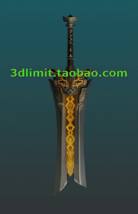 残宝剑模型gltf obj fbx带贴图3dMax C4D犀牛rhino Maya sketchup,商务/设计服务,设计素材/源文件,淘宝优惠券,粉丝福利购,淘宝优惠卷
