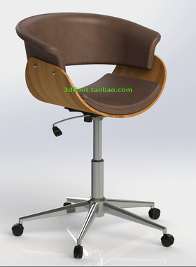 Solidworks椅子模型带参数step igs适用于Proe creo FreeCAD UGNX