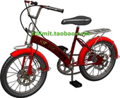 FreeCAD Solidworks自行车模型带参数 UGNX proe creo igs step