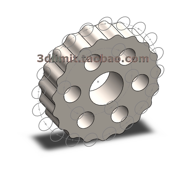 solidworks摆线齿轮模型文件带参数proe freecad ugnx creo教程