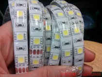 LED5050贴片灯带 滴胶防水60灯LED灯带12v红黄蓝绿正白暖白光5米