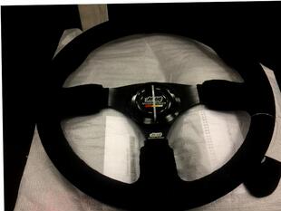 汽车通用方向盘改装赛车方向盘竞技磨砂皮T方向盘无限方向盘14寸