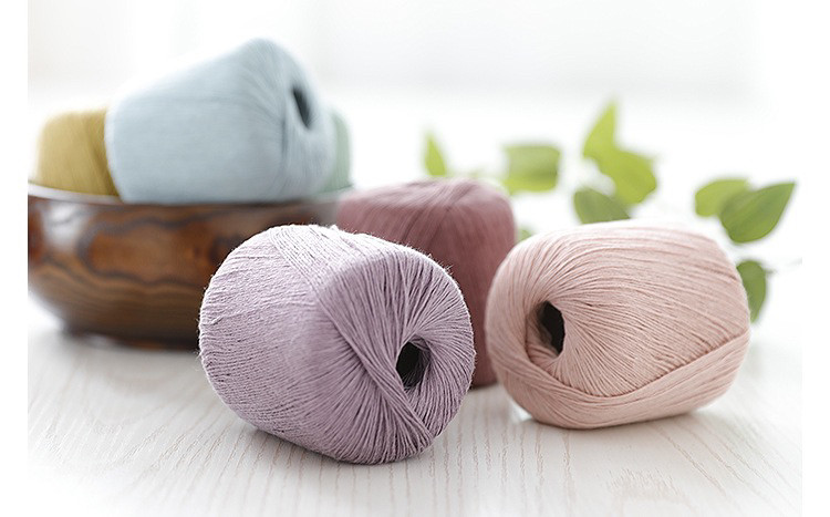 SHEPHIEL TENCEL LINEN LINEN LINEN LACE CROCHET LINE SUMMER THREAD CHIRPING THREAD SOCKET