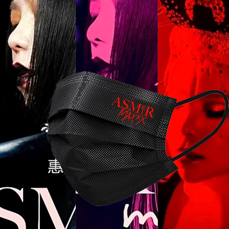 张惠妹2025演唱会口罩明星同款粉丝应援一次性高颜值印花潮款面罩