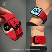 秋冬新款 iwatch表带s11适用苹果applewatch腕带ultra运动10硅胶se