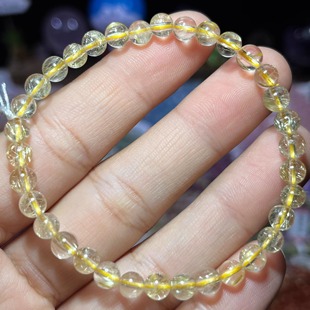 NO.5697天然金发晶手链5.2mm7.2g