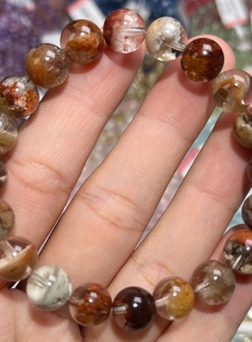 NO.3313天然四季幽灵手链9.5mm24.8g