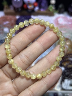 NO.5782天然金发晶手链5.6mm8.3g