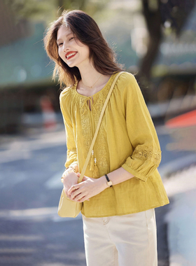 2026年新款春季莱赛尔长袖衬衫SXCS26047