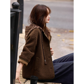 苏醒 皮毛一体小个子上衣 新款 乐园仿羊羔毛短款 皮草外套女冬季