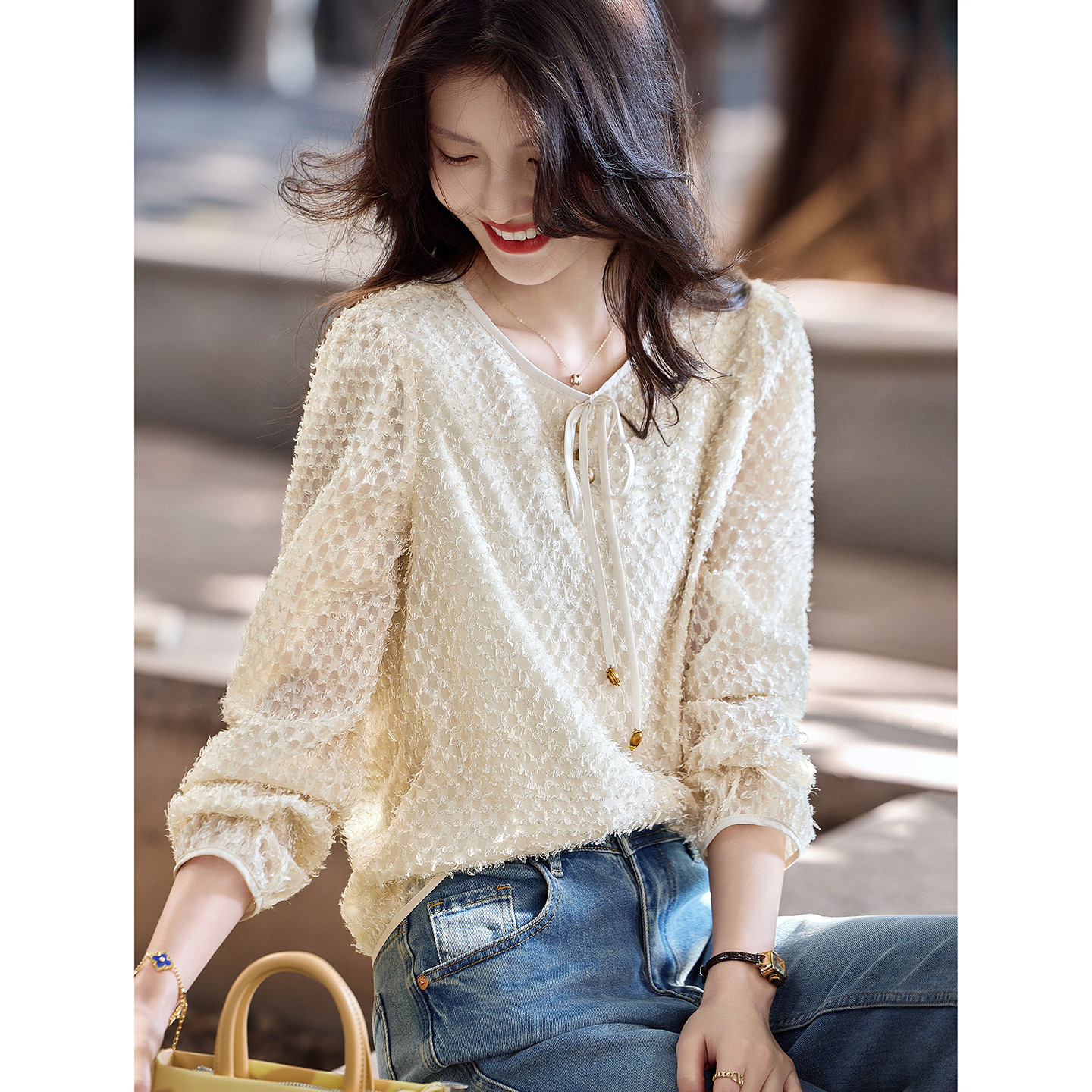 2026年春季新款套头长袖衬衫SXCS26005