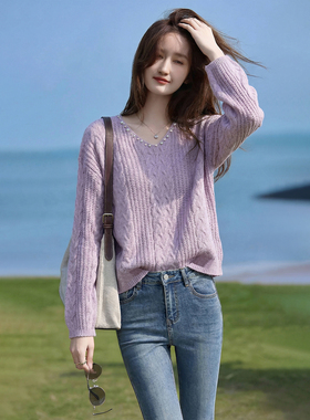 2026春季新款女装毛衣针织衫早春漂亮穿搭打底衫春装女款气质上衣