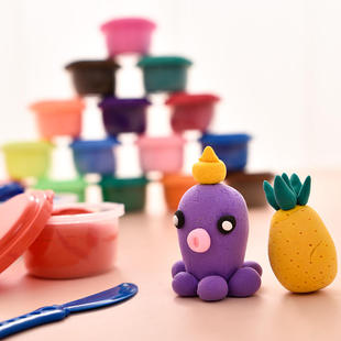 新款67848轻型12 24色超轻黏土橡皮泥儿童手工彩泥男女孩益智玩具