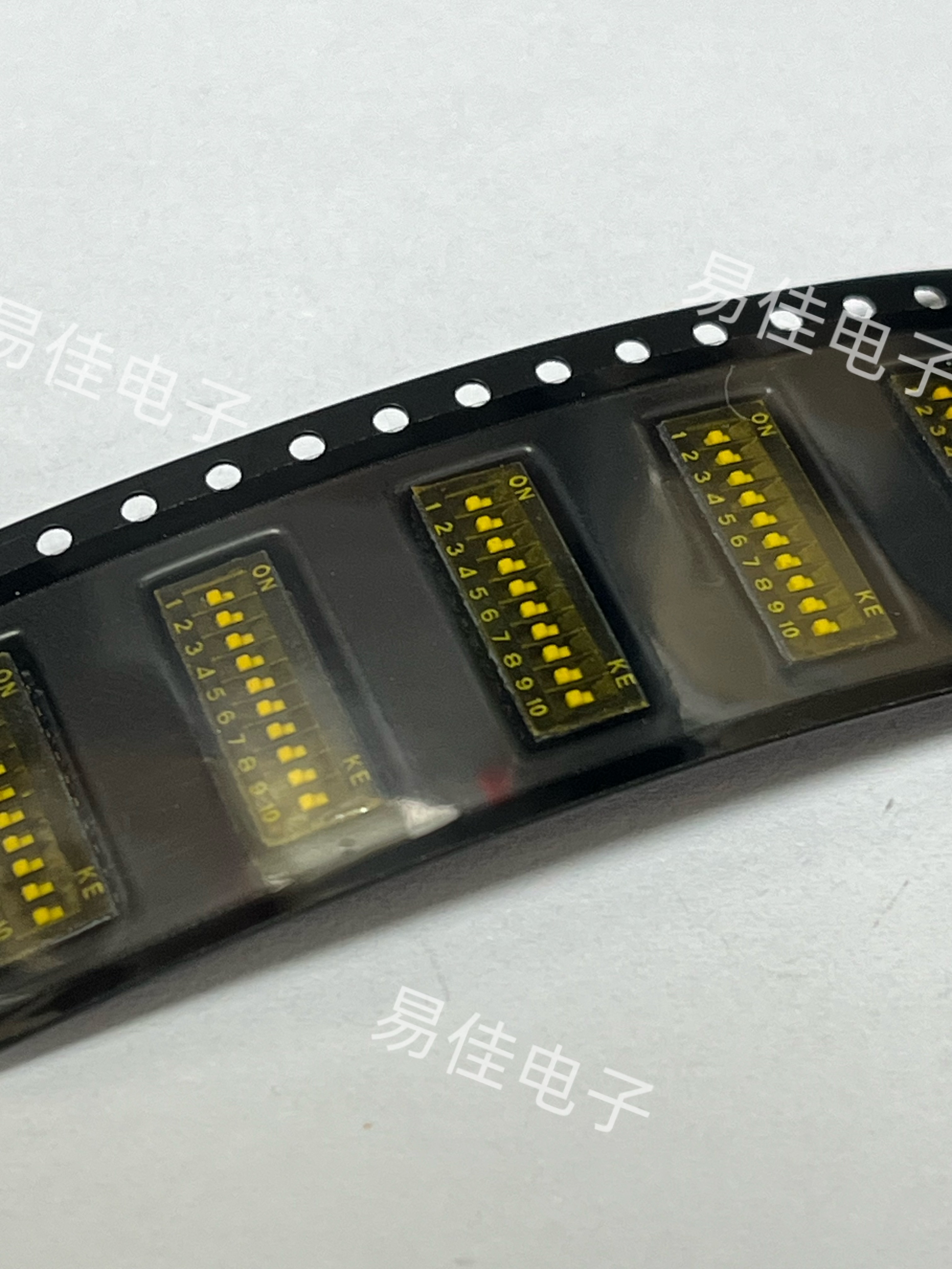 内弯 1.27 -1P2P3P4P5P6P8P位 DSHP04TJGER台湾KE拨码开关 包脚