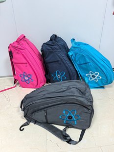 外贸原单匹克球双肩包男女球拍收纳包波球包壁球羽毛球背包粉色