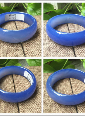 处理天然加宽玛瑙古铜色手镯