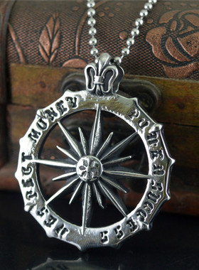 欧美外贸复古时尚个性网红潮牌嘻哈男士项链钛钢吊坠首饰品STN764