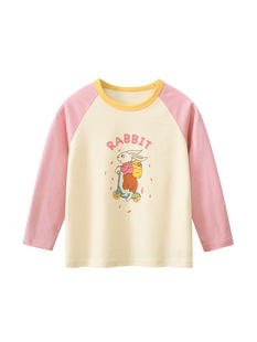 纯棉儿童长袖 T恤女打底衫 kids shirt