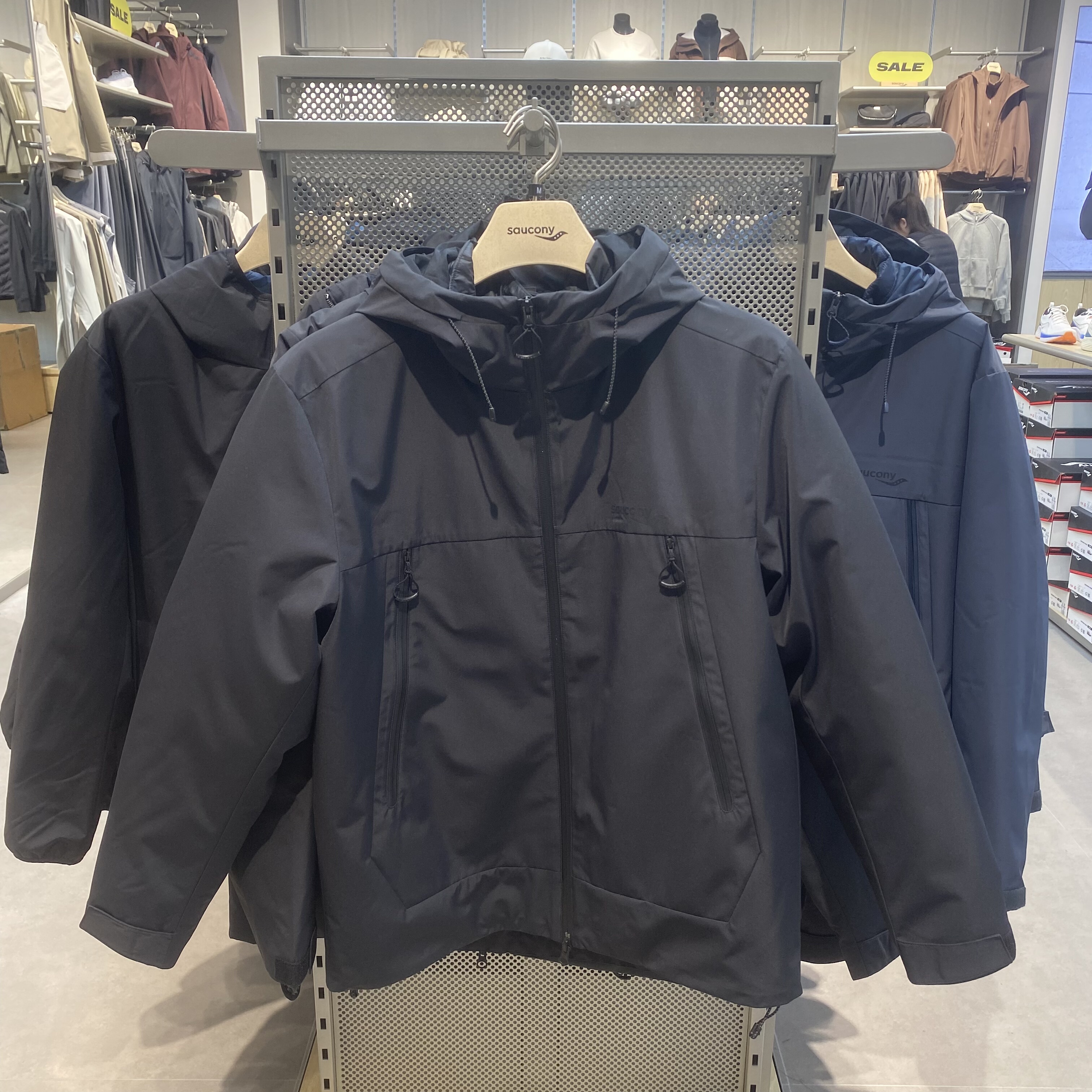 Saucony索康尼男子冬季三合一冲锋衣户外保暖加绒外套SO2250DJ02L