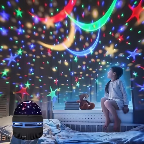 观意北极光星空卧室投影灯