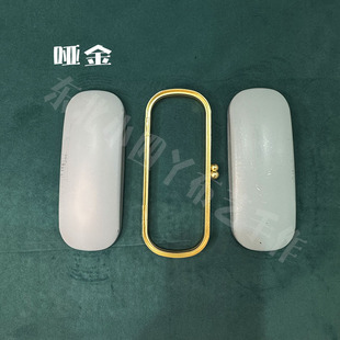 国风非遗宋锦电镀眼镜盒/口红盒口金手工布艺DIY盒仔无孔口金配件