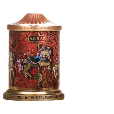 AKBAR阿卡巴斯里兰卡原装进口锡兰红茶旋转木马音乐礼盒250g*1罐