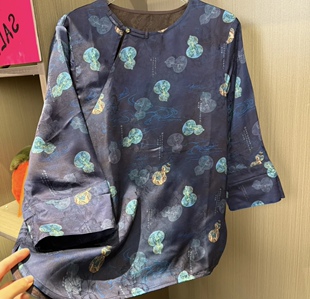 新款 百搭夏季 圆领盘扣上衣女 国风时尚 新中式