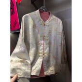 新中式 老料香云纱百搭款 双面穿优雅风外套上衣