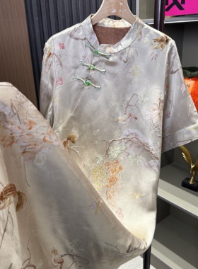 【鹊上枝头】新中式国风改良版旗袍连衣裙女立领