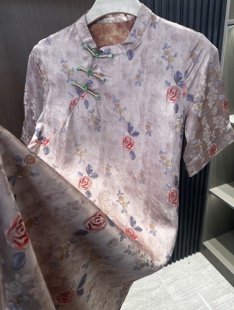 新款 百搭夏季 立领连衣裙女 国风时尚 新中式