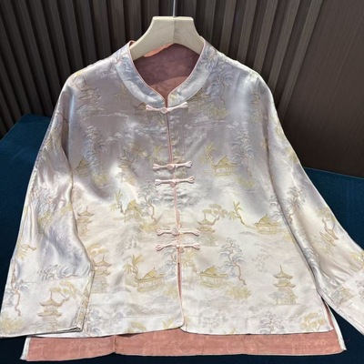 【亭台楼阁】香云纱秋季新款高定时尚百搭新中式国风女款外套