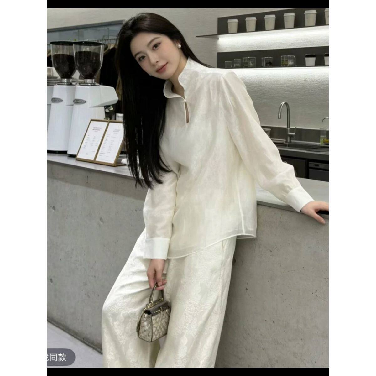 老钱风衬衫女2026春新款国风新中式轻奢减龄洋气复古休闲宽松上衣